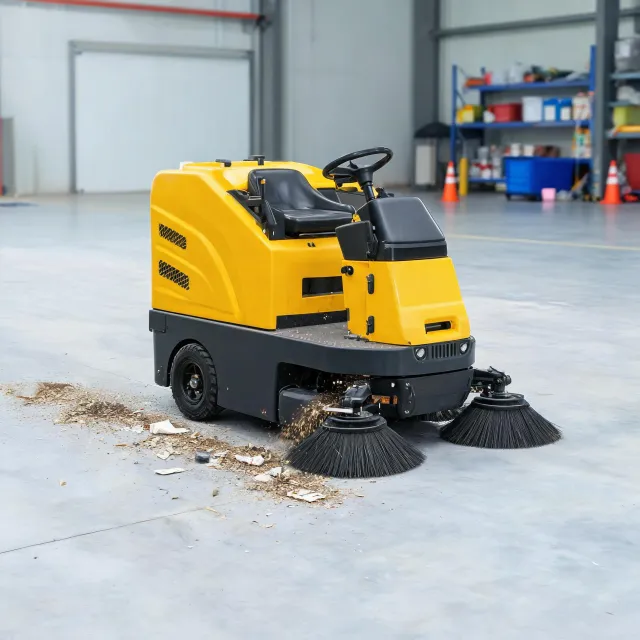 Commercial floor sweeper